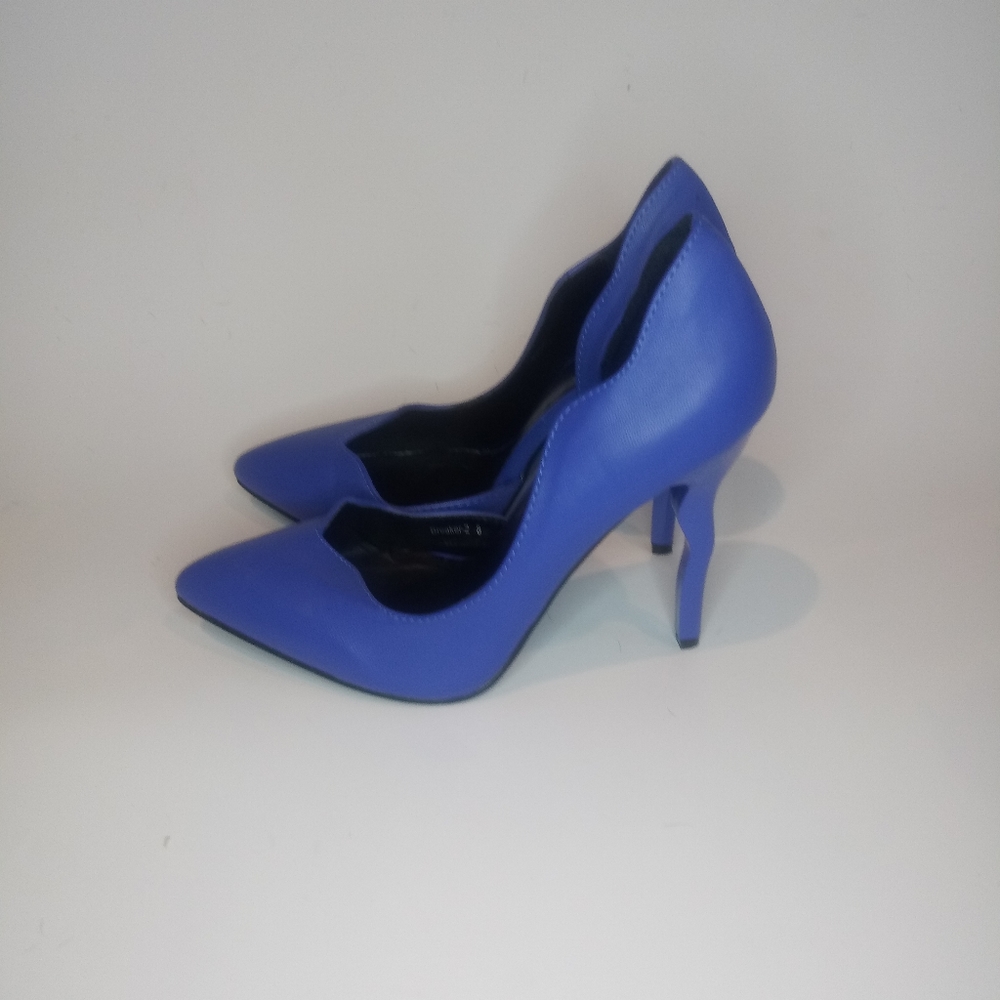 Blue pump heels size 8